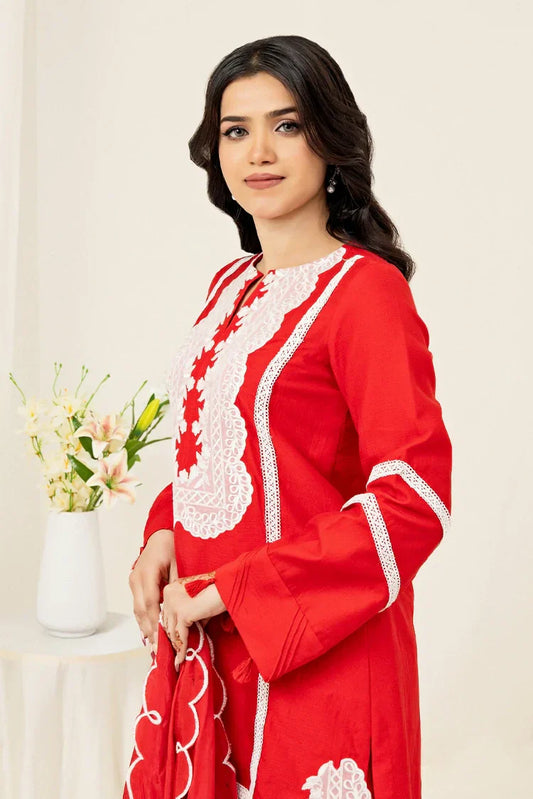 Picture of Zaib un Nisa - Lavender Luxe Pret - Cosmos - Available at Raja Sahib