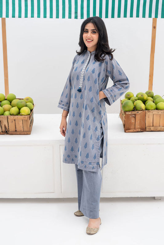 Senorita - LAC-02398 | Blue | Casual 2 Piece Suit | Denim Fabric