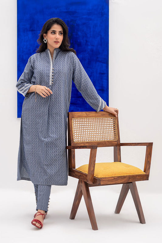 Senorita - LAC-02414 | Blue | Casual 2 Piece Suit | Denim Fabric