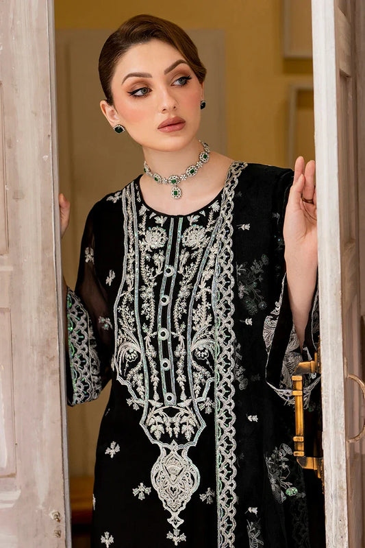 Fozia Khalid - Unstitched Chiffon Collection - Delia - LFP-1113