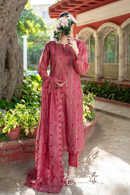 Tasneem Shamim - Embroidered Metallique Organza - Malachite