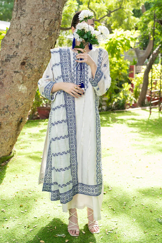 Tasneem Shamim - Metallique Organza Handmade Tassels - Pristine