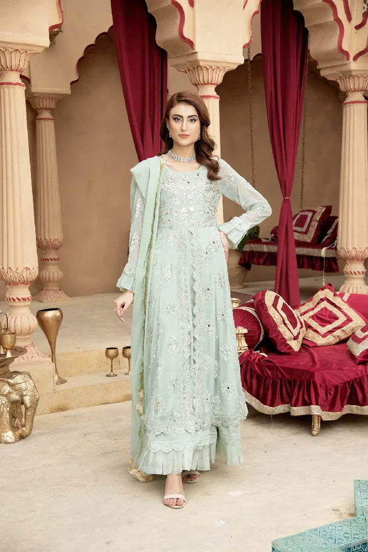 Picture of <!--asl-->Manahils - Kurti-B-006-Aqua - Available at Raja Sahib