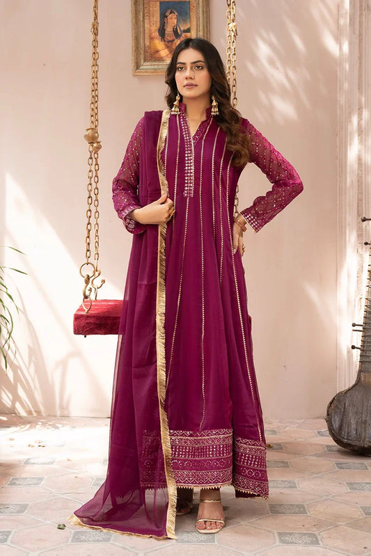 Manahils - Rang Nirala Collection - Kurti 106-Magenta Haze