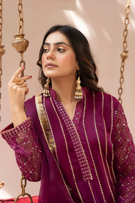 Manahils - Rang Nirala Collection - Kurti 106-Magenta Haze