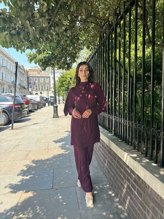 Picture of Manahils - Knot Set Purple - Available at Raja Sahib