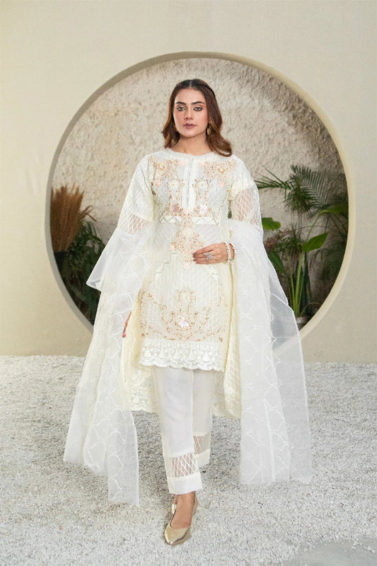 Picture of <!--aua-->Manahils - Mlt-01-Off White - Available at Raja Sahib