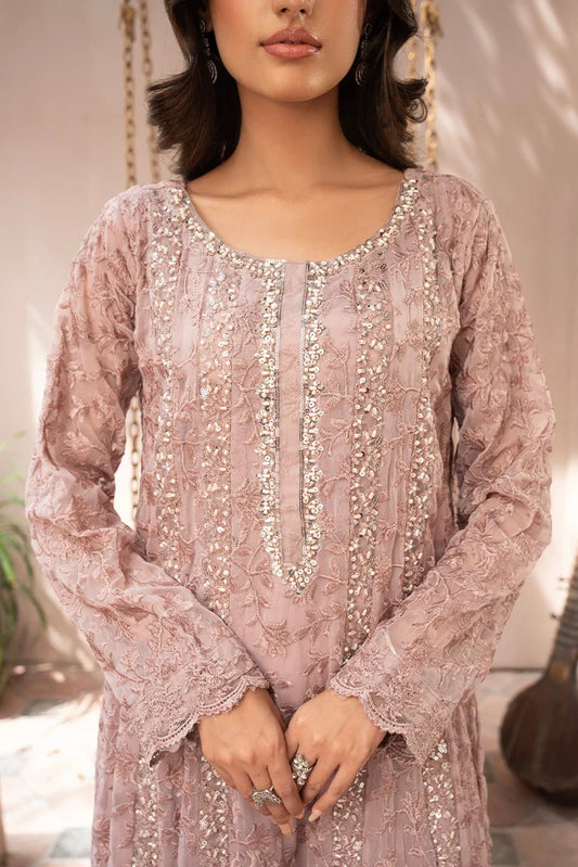 Manahils - Rang Nirala Collection - K-169-Tea Rose Pink