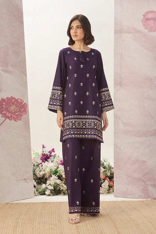 Alsiyaab - Adaa e Khaas - 2 Piece - Maya - Purple