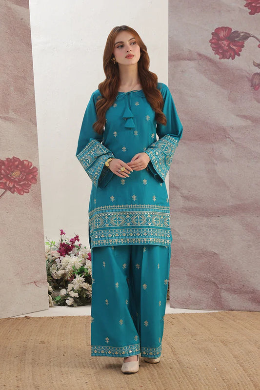 Alsiyaab - Adaa e Khaas - 2 Piece - Maya - Tiffany Blue
