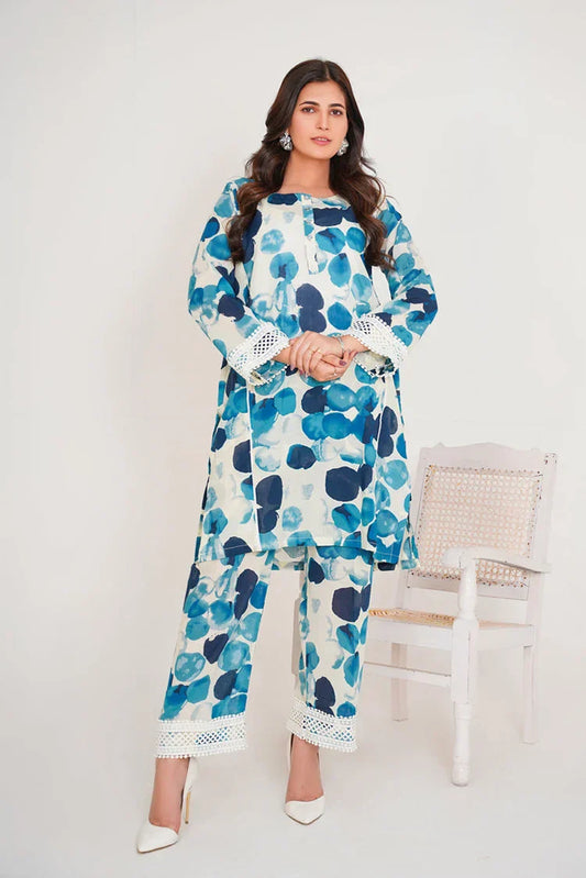 Picture of <!--abh-->Emeralds - Daily Pret Collection - Marine - Available at Raja Sahib