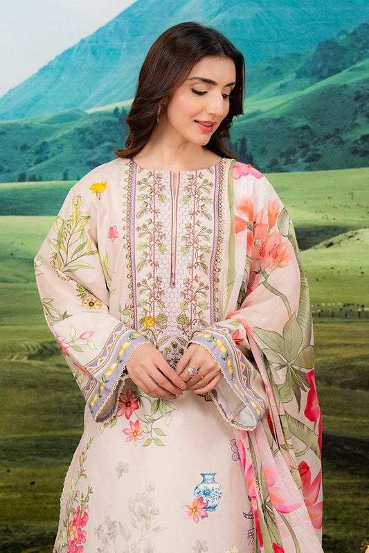 Meerak - Embroidered Lawn - Blooming