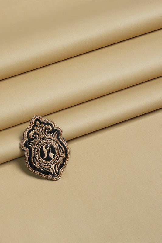 Fabrich - Mizaaj Latha Unstitch Fabric - Wheat Orange