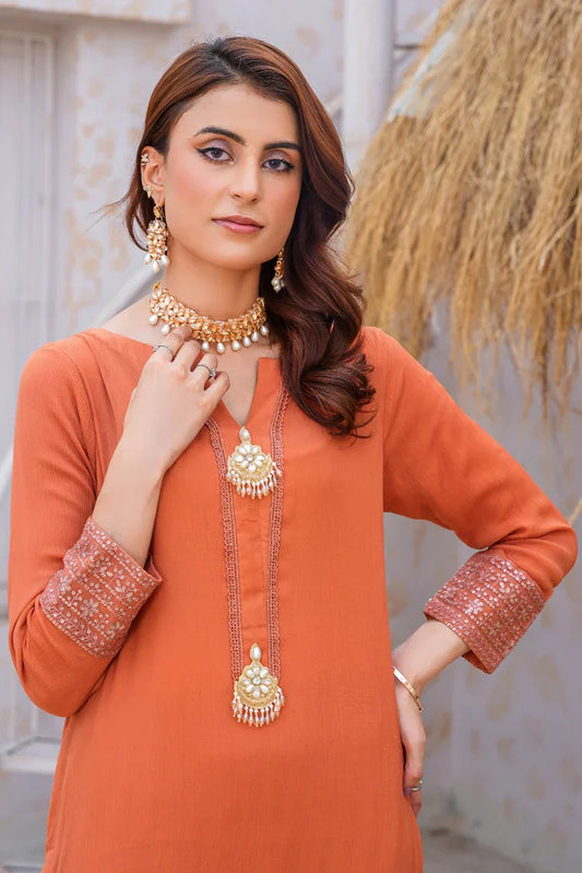 Picture of <!--bbq-->Emeralds - Embroidered Chiffon Festive Pret - Mehak - Available at Raja Sahib
