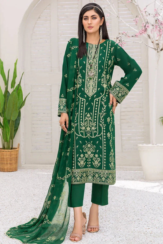 Picture of <!--bti-->Kleren - Mehr o Maah Embroidered Slub Karandi Collection - M-13 - Available at Raja Sahib