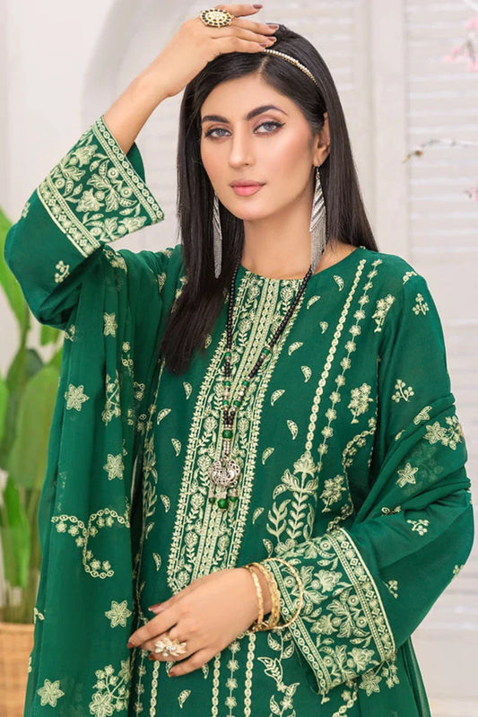 Picture of <!--bti-->Kleren - Mehr o Maah Embroidered Slub Karandi Collection - M-13 - Available at Raja Sahib