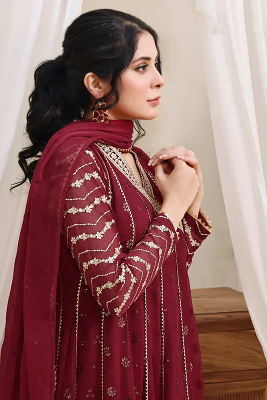 Picture of <!--bxa-->Abaan Zohan - Nayaab Collection - Maroon - Available at Raja Sahib