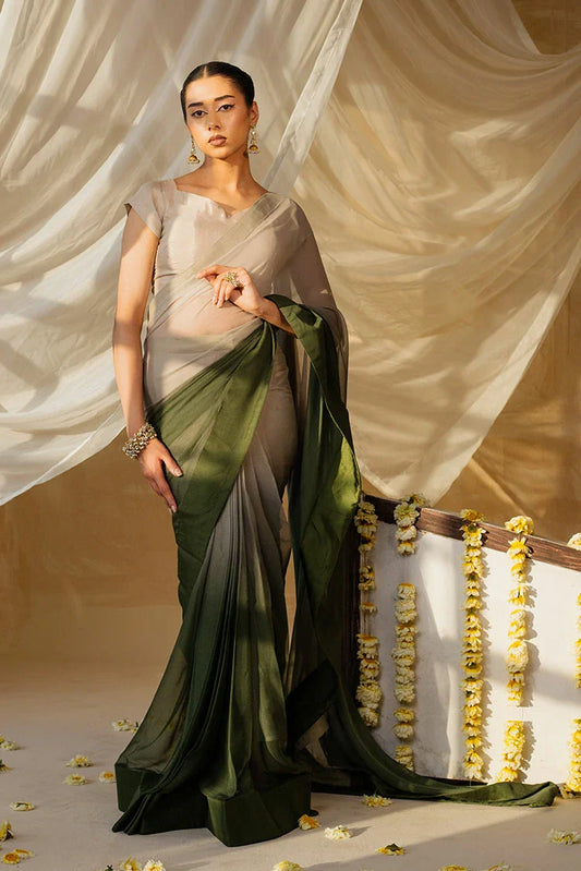 Nooran's - Renee Saree Collection - Graceful Light Green