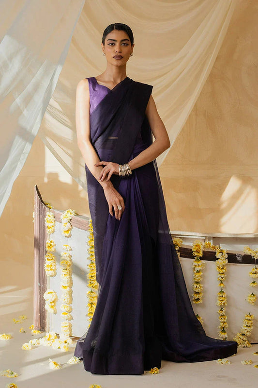 Nooran's - Renee Saree Collection - Royal Purple