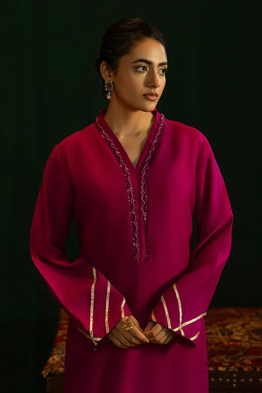 Picture of Noosh - Basic Formals - 2 PC - Puce - Available at Raja Sahib
