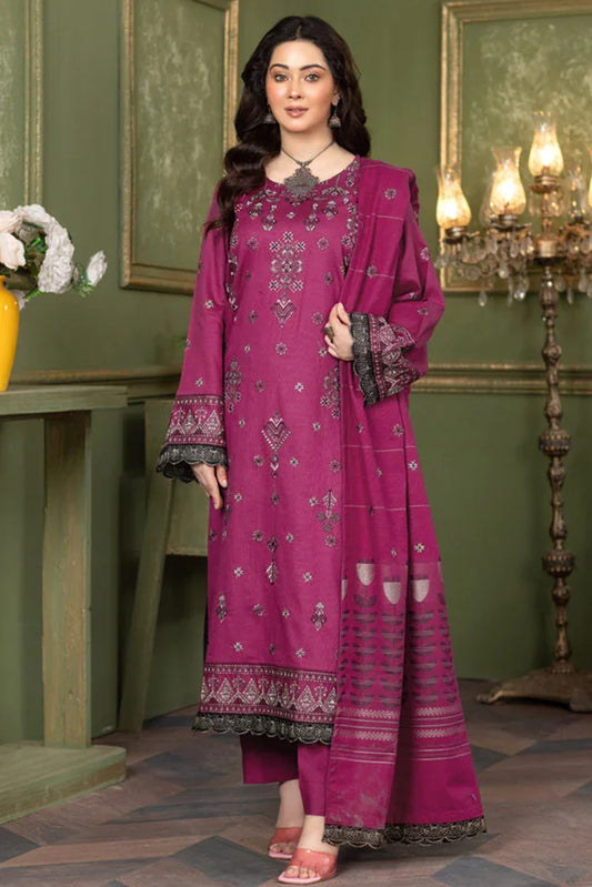 Picture of <!--mg-->Kleren - Noura Embroidered Khaddar Collection - N-22 - Available at Raja Sahib