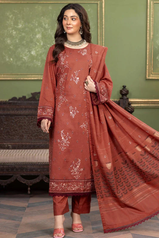 Picture of <!--me-->Kleren - Noura Embroidered Khaddar Collection - N-24 - Available at Raja Sahib