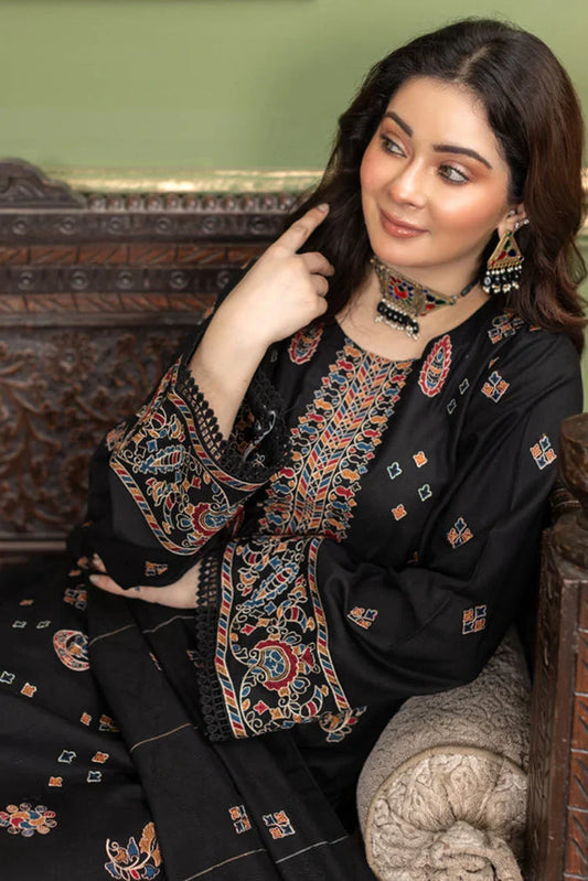 Picture of <!--md-->Kleren - Noura Embroidered Khaddar Collection - N-25 - Available at Raja Sahib