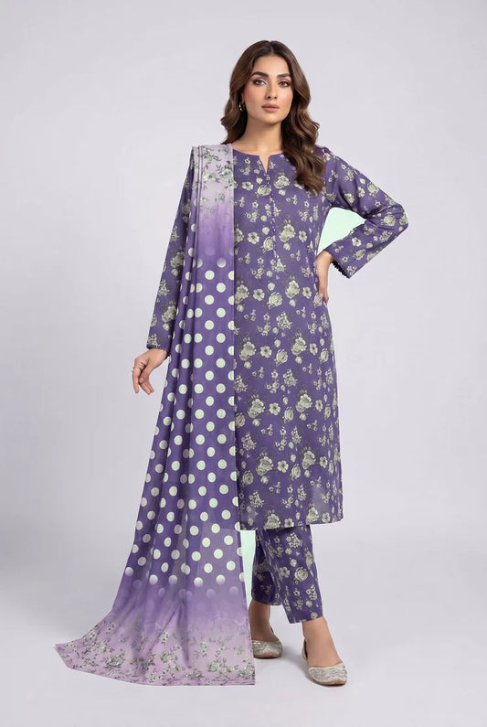 Kleren - Printed Lawn - N-32 - Unstitched
