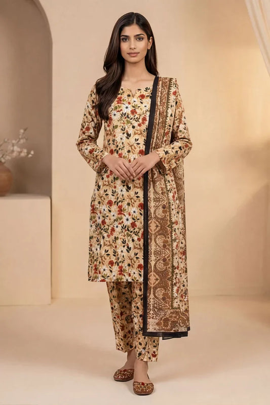 Kleren - Printed Lawn - N-35 - Unstitched