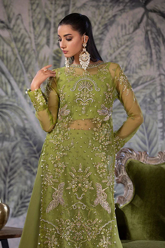 Picture of <!--et-->Amber Imran - Punkh Luxury Formals - Olive Grace - Available at Raja Sahib