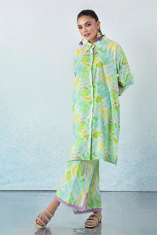 Declare - 2 PC Digital Printed Lawn Silk Collection - P001150