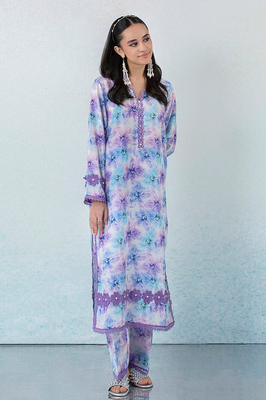 Declare - 2 PC Digital Printed Lawn Silk Collection - P001151