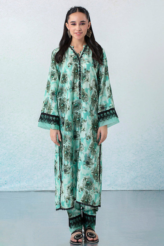 Declare - 2 PC Digital Printed Lawn Silk Collection - P001153