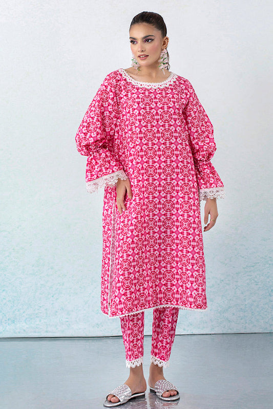 Declare - 2 PC Digital Printed Lawn Silk Collection - P001154