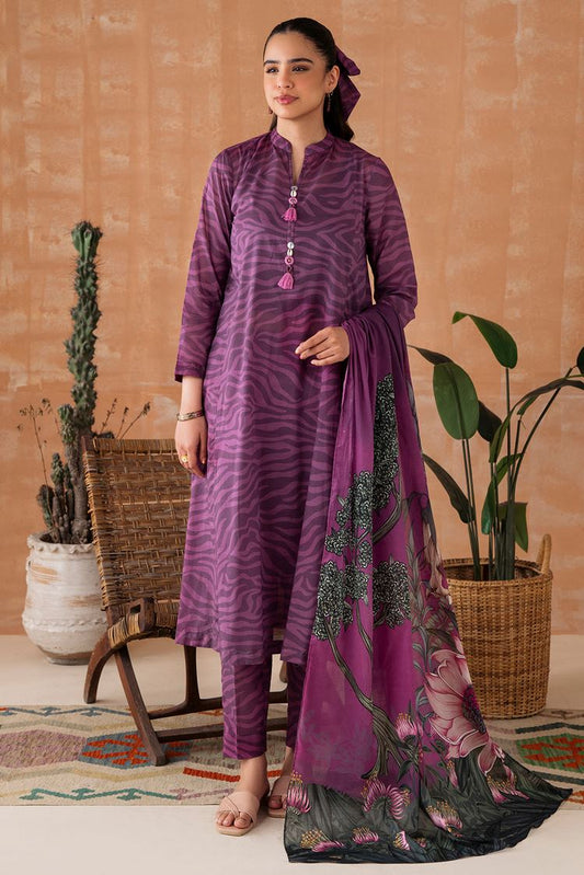 Digital Printed Textured Lawn Suit P1048 - 3 Piece