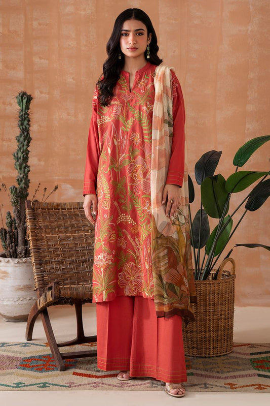 Embroidered Lawn Suit P1061 - 3 Piece