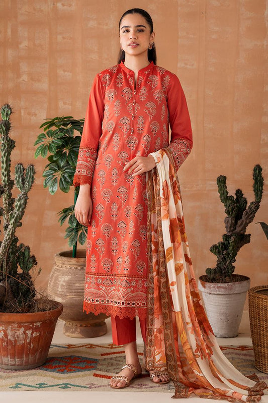 Embroidered Lawn Suit P1067 - 3 Piece