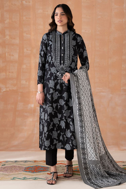 Embroidered Jacquard Suit P1083 - 2 Piece