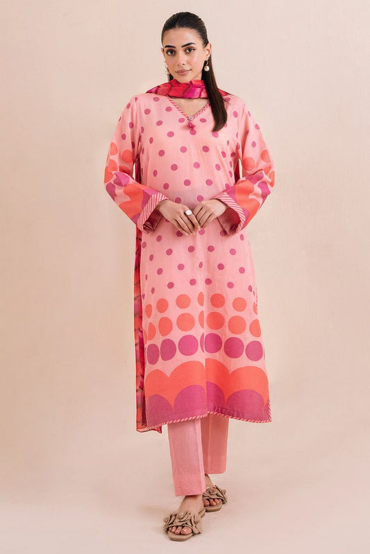 Picture of <!--bqk-->Digital Printed Jacquard Suit P1085 - 2 Piece - Available at Raja Sahib