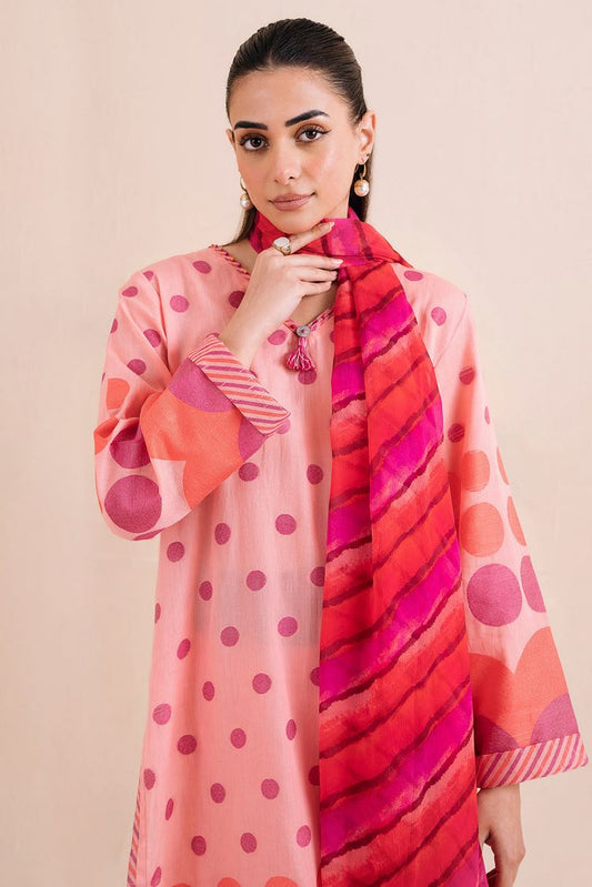 Picture of <!--bqk-->Digital Printed Jacquard Suit P1085 - 2 Piece - Available at Raja Sahib