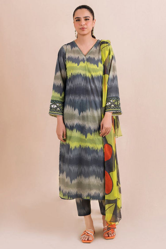 Digital Printed Lawn Suit P1094A - 3 Piece