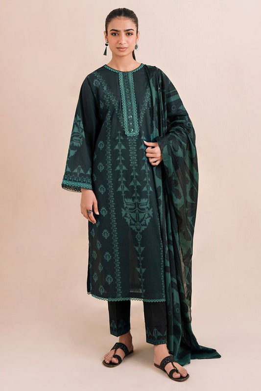 Digital Printed Lawn Suit P1095A - 3 Piece