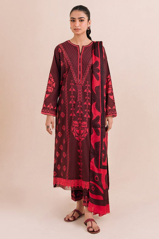 Digital Printed Lawn Suit P1095 - 3 Piece