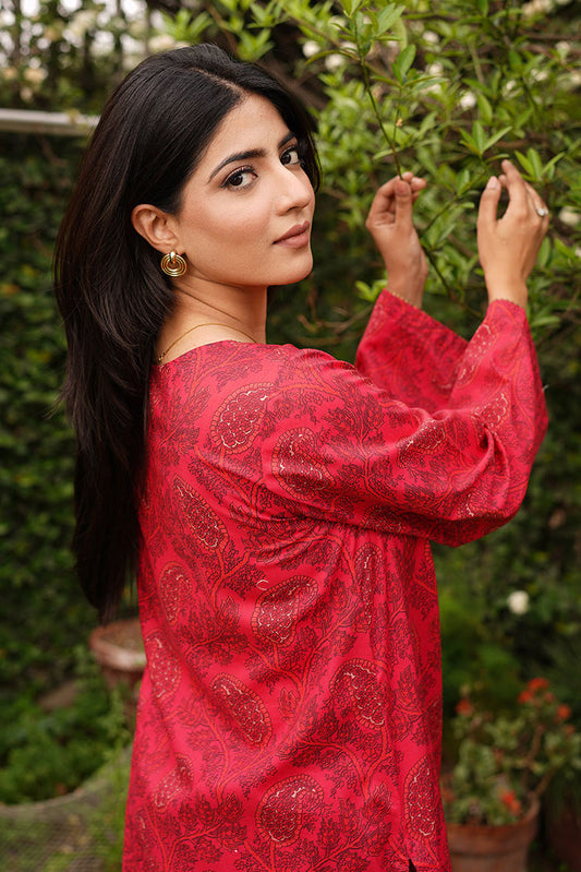 3 Piece - Digital Printed Textured Lawn Suit P1121