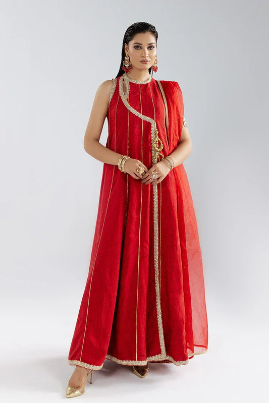 Zivah - Elysian Luxury Pret - Poppy Red-0064