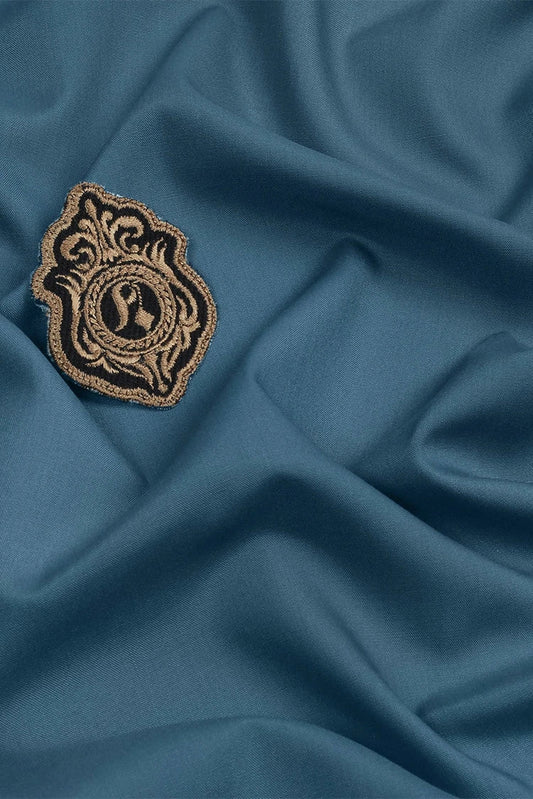 Fabrich - Men's Unstitch Prime Wash & Wear Kameez Shalwar - Slate-Blue