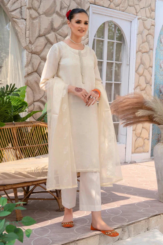 Picture of <!--ccb-->Emeralds - Embroidered Silk Festive Pret - Pearl - Available at Raja Sahib