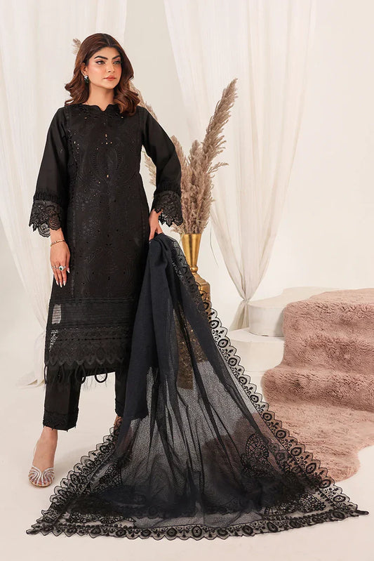 Picture of <!--alv-->Bella Studio - Luxury Embroidered Lawn Collection - Queen Black - Available at Raja Sahib
