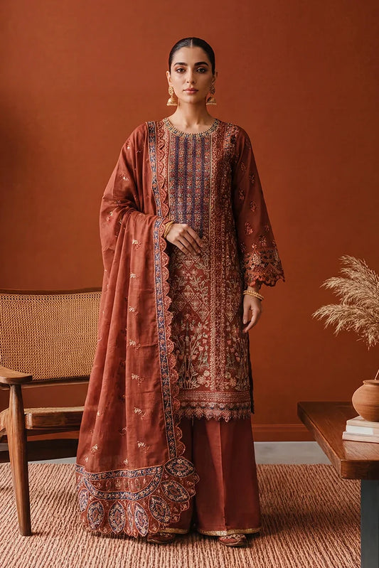 Ramira - Lamha Festive - Rust Angrakha