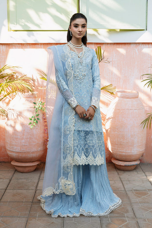 Maria Osama Khan - Rang e Noor Luxury Pret Collection - Sumbul Sky Blue